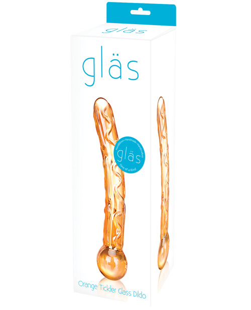 Glas Tickler Dildo - Orange Glas Tickler Dildo - Orange