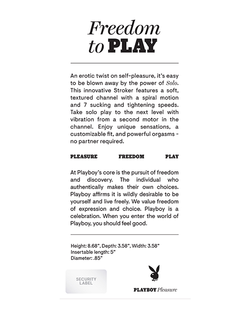 Playboy Pleasure Solo Stroker - 2 AM Playboy Pleasure Solo Stroker - 2 AM