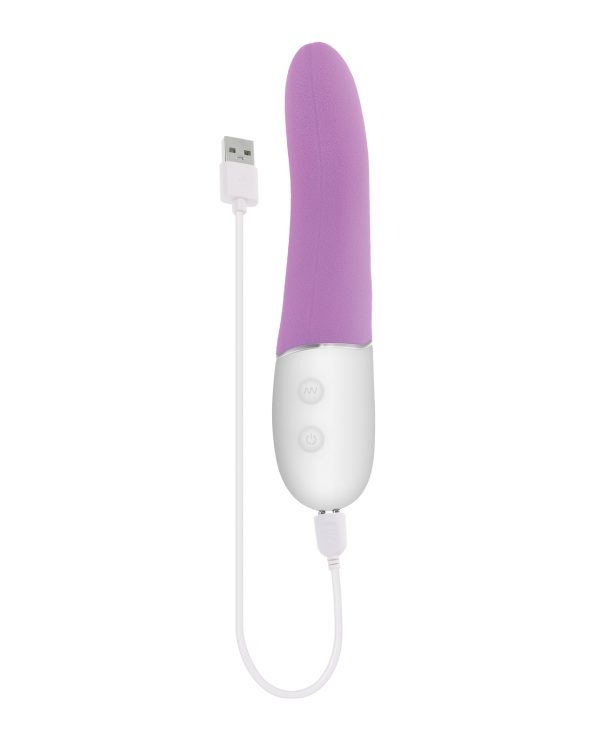 Evolved Slip of the Tongue G-Spot Vibrator - Purple-White