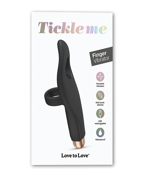 Love to Love Tickle Me Finger Vibe - Black Onyx Love to Love Tickle Me Finger Vibe - Black Onyx