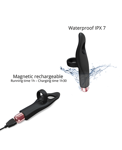 Love to Love Tickle Me Finger Vibe - Black Onyx Love to Love Tickle Me Finger Vibe - Black Onyx