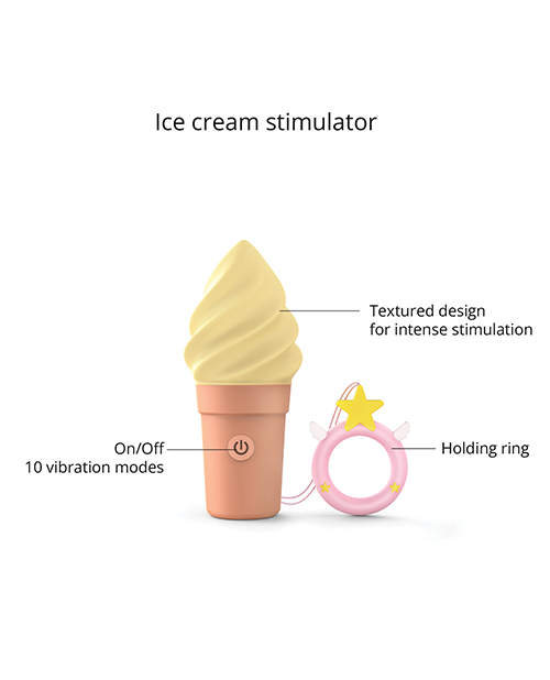 Love to Love Cand'ice Ice Cream Cone Stimulator - Vanilla Pop Love to Love Cand'ice Ice Cream Cone Stimulator - Vanilla Pop