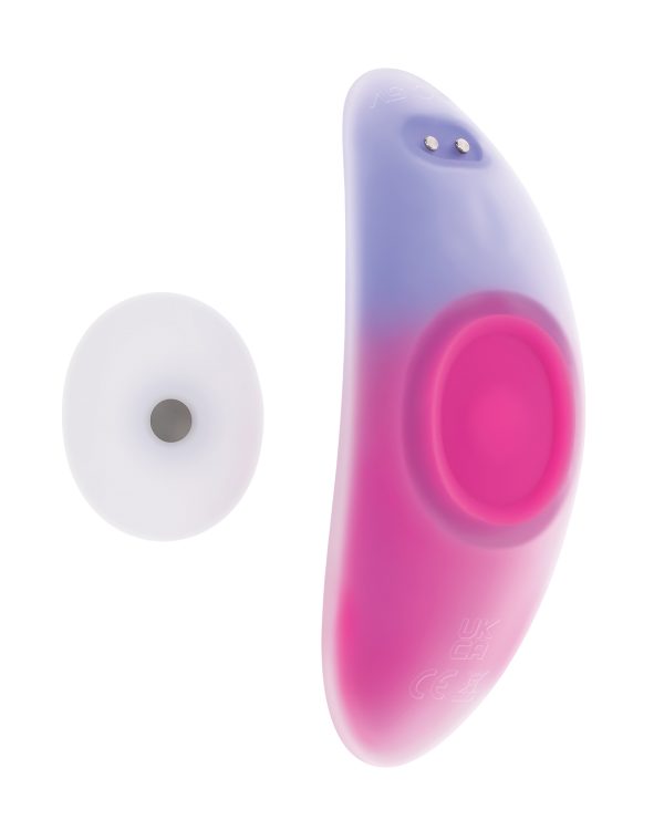 Evolved Paradise Panty Curved Panty Vibe w-Remote Control - Pink-Purple